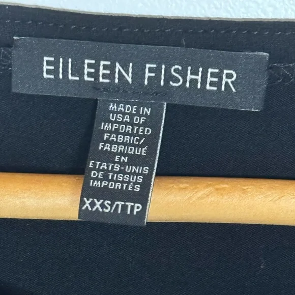 Eileen Fisher classic little black dress midi luxury - Picture 3 of 3